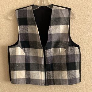 Vintage Plaid Vest